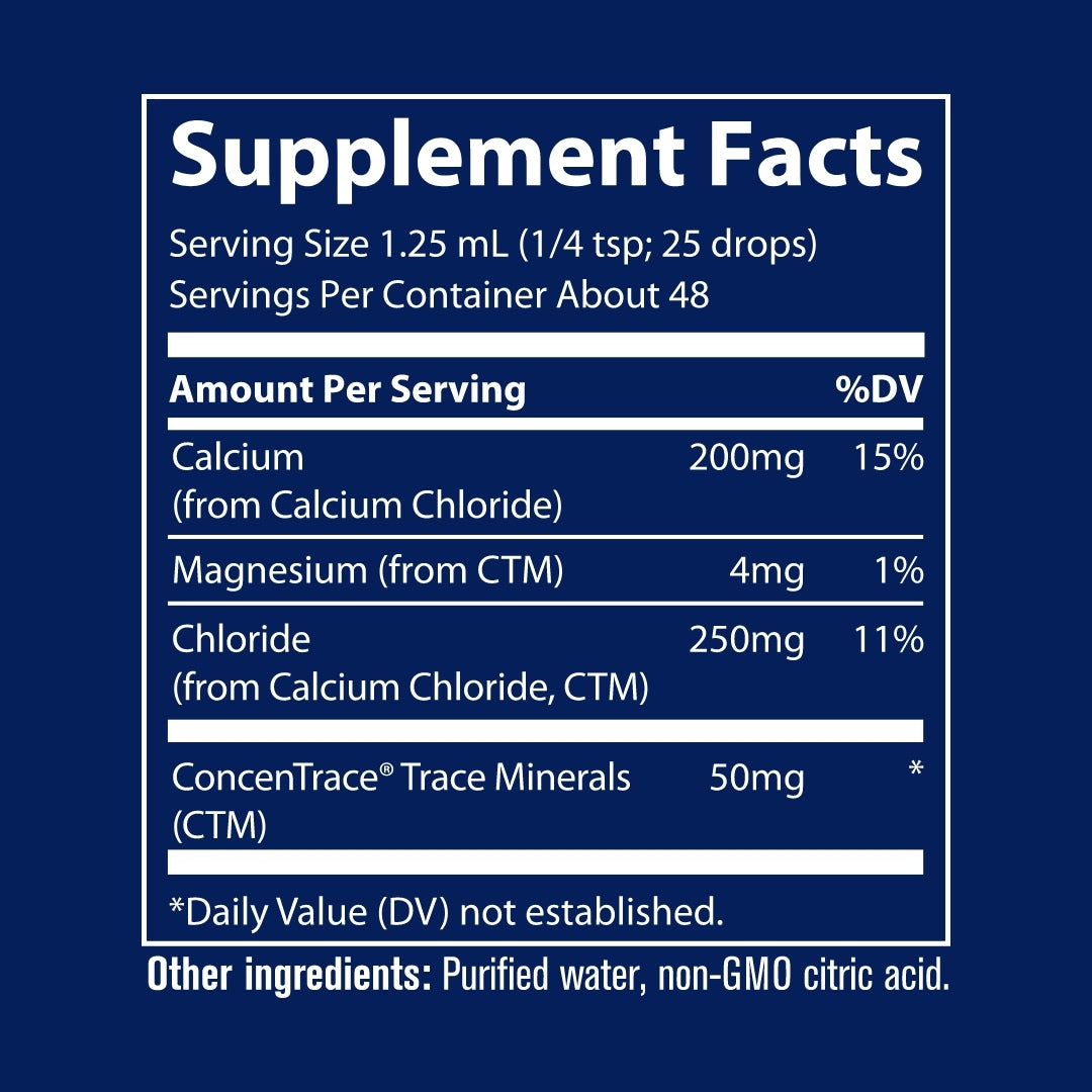 Trace Minerals Flytende Ionisk Kalsium