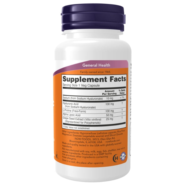 NOW Hyaluronsyre 100mg
