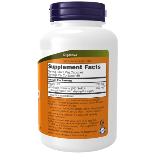 NOW Betaine HCl