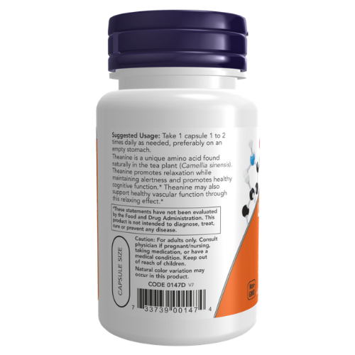 NOW L-Theanine 200mg