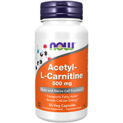 NOW Acetyl-L-Carnitine 500mg kapsler