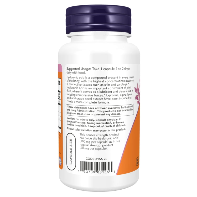 NOW Hyaluronsyre 100mg