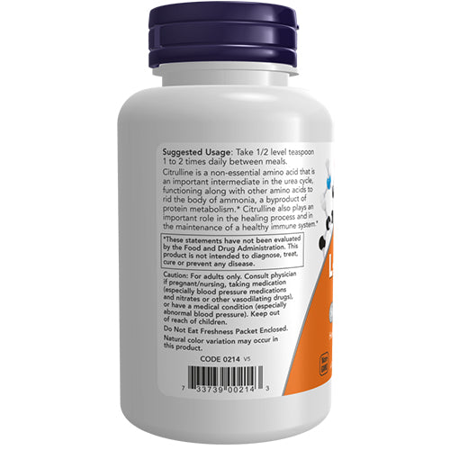 NOW L-Citrulline rent pulver