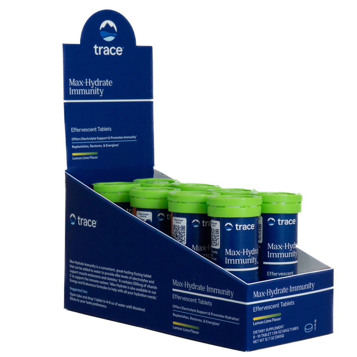 Trace Minerals Maks Hydrering Immunitet Brusetabletter 8pk