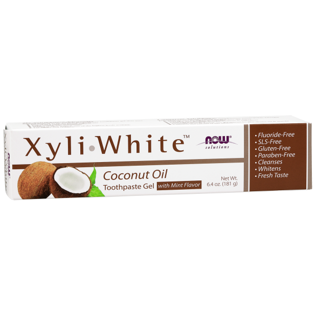 NOW Xyliwhite Fluorfri Tannkrem Kokosnøttolje