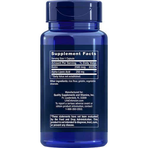 Life Extension Alfa-liponsyre med Biotin