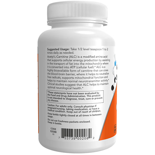 NOW Acetyl-L-Carnitine Pulver