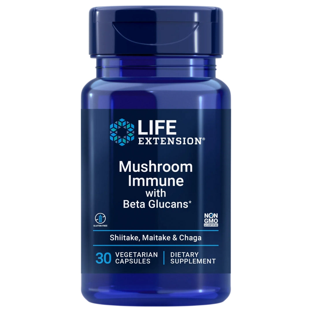 Life Extension Mushroom Immune med beta glukaner