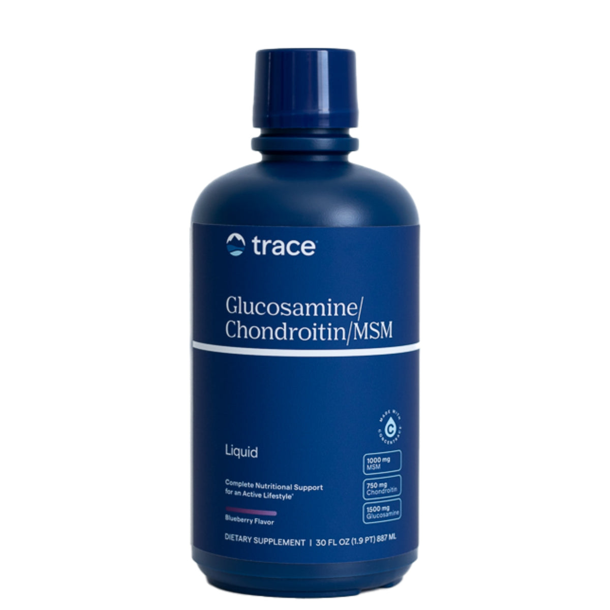Trace Minerals Flytende Glukosamin, Kondroitin, MSM