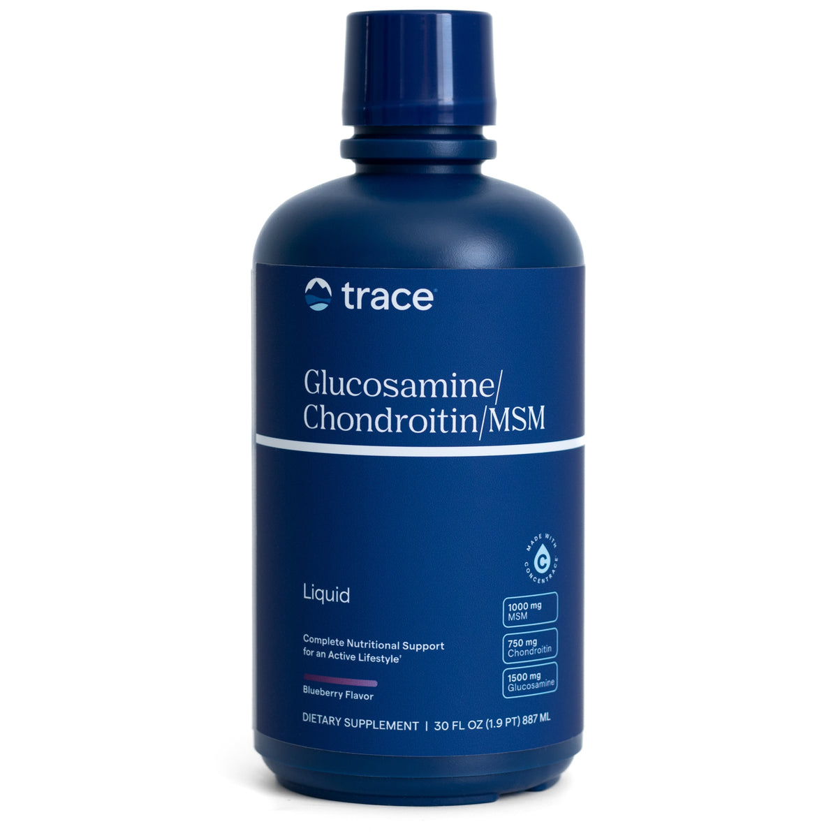 Trace Minerals Flytende Glukosamin, Kondroitin, MSM