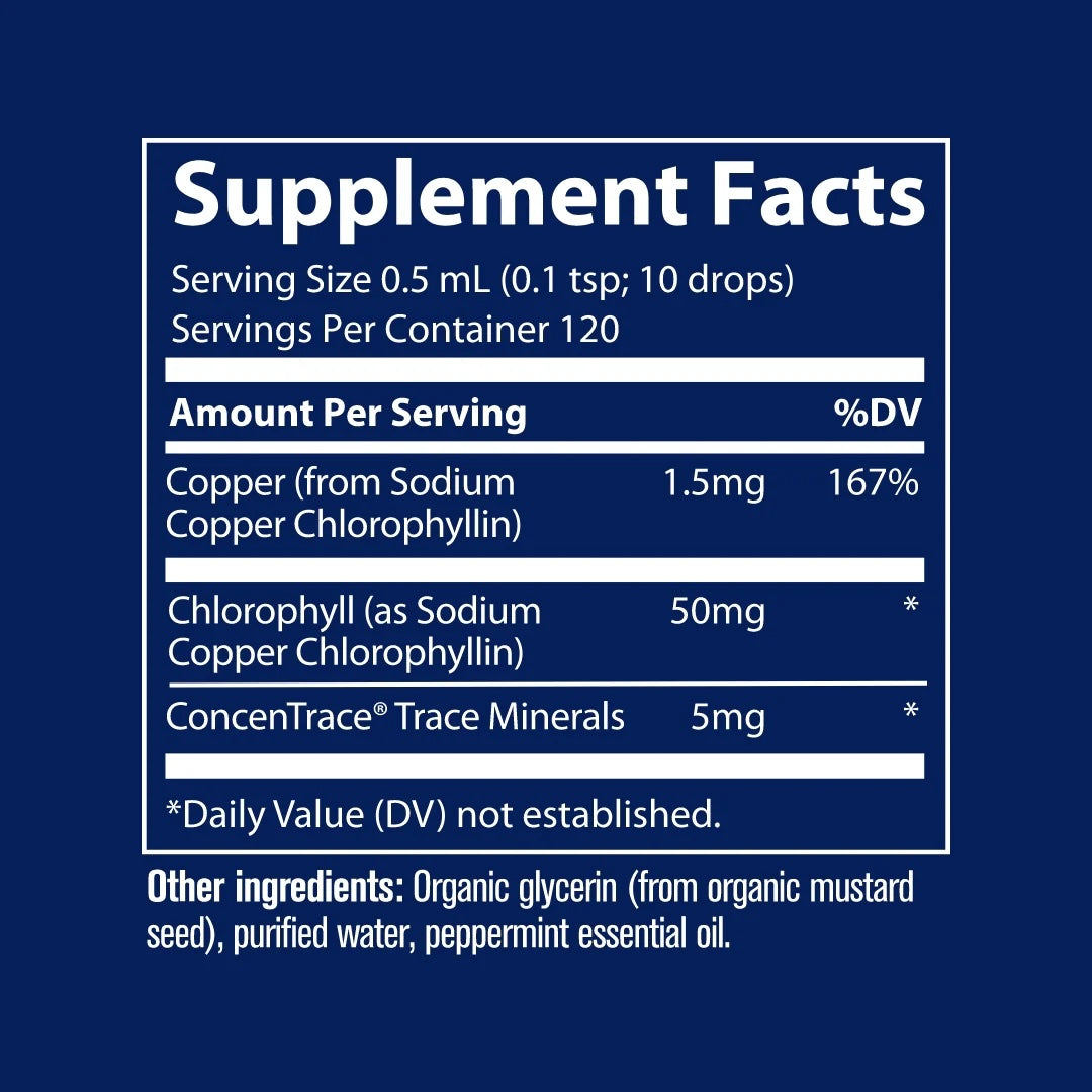 Trace Minerals Konsentrert Ionisk Klorofyll 6000