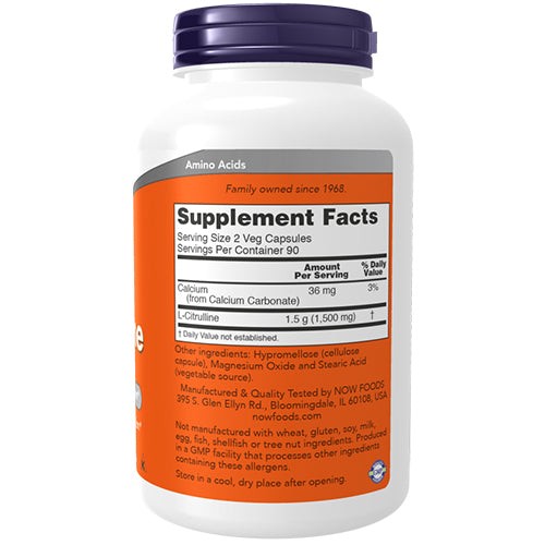 NOW L-Citrulline 750 mg